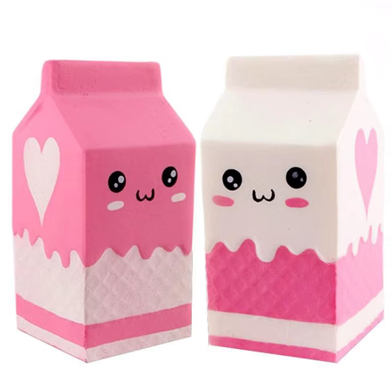 Jumbo Milk Carton Squishy PU Simulation Series Toys Slow Boost Cream Scented Soft Squeeze Toy anti Stress for Kid Gift