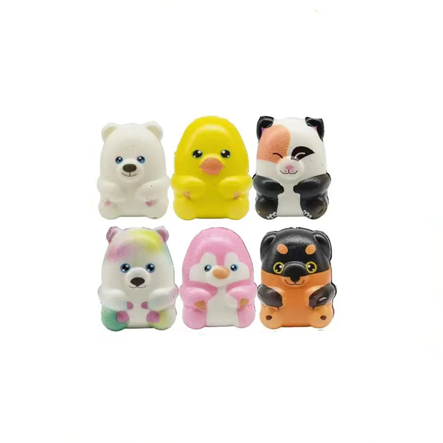 6/12PCS Mini Kawaii Cute Stress Relief Squeeze Toys Slow Rising Squishies Toys Carnival Goodie Bag Stuffers