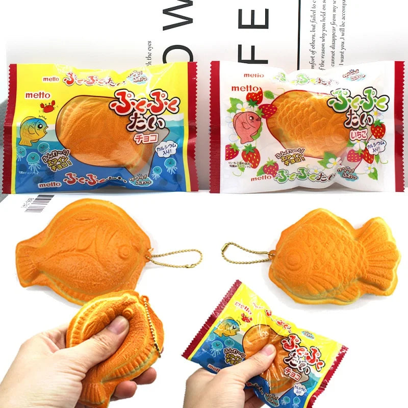 Simulation Food Fish Foam Bag Accessories Food Keychain Pendant