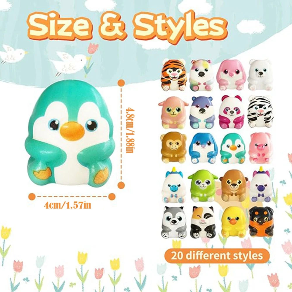 6/12PCS Mini Kawaii Cute Stress Relief Squeeze Toys Slow Rising Squishies Toys Carnival Goodie Bag Stuffers