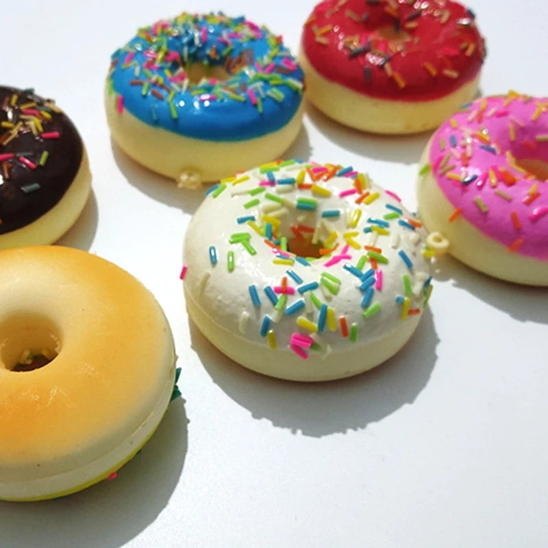 Cute Mini Squishy Donut Toy 🍩✨ Perfect for Photos & Fun Decor! #SquishyToys #PhotographyProps