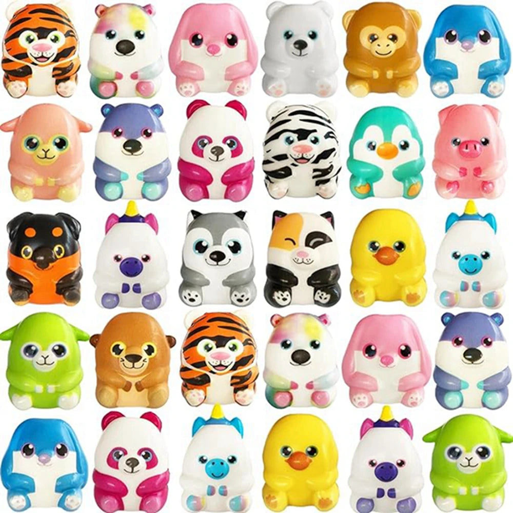 6/12PCS Mini Kawaii Cute Stress Relief Squeeze Toys Slow Rising Squishies Toys Carnival Goodie Bag Stuffers