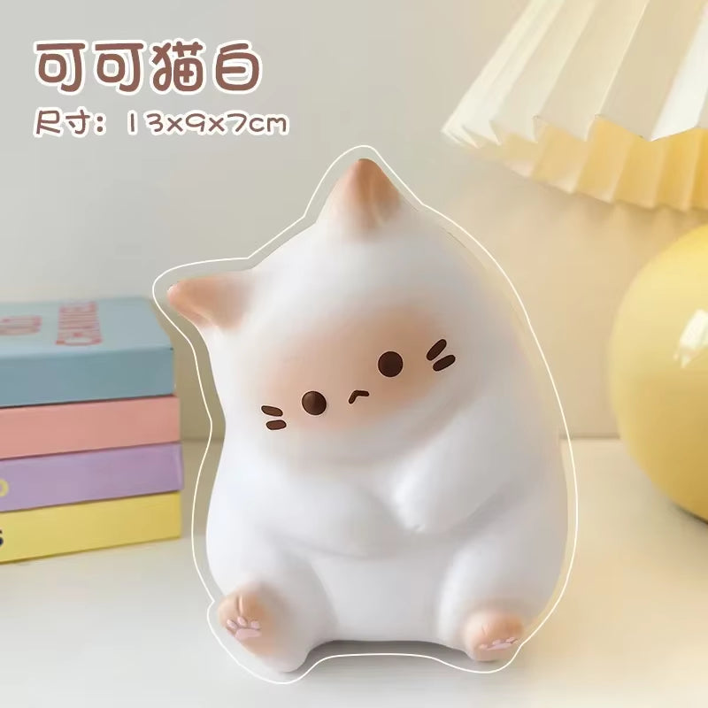 New Cat Stress Relief Squishy Toy PU Slow Rising Squeeze Antistress Ball Cartoon Table Ornaments Squishy Stress Reliever Toys