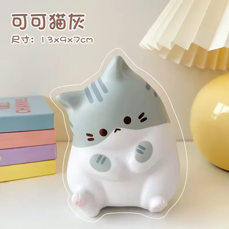 New Cat Stress Relief Squishy Toy PU Slow Rising Squeeze Antistress Ball Cartoon Table Ornaments Squishy Stress Reliever Toys